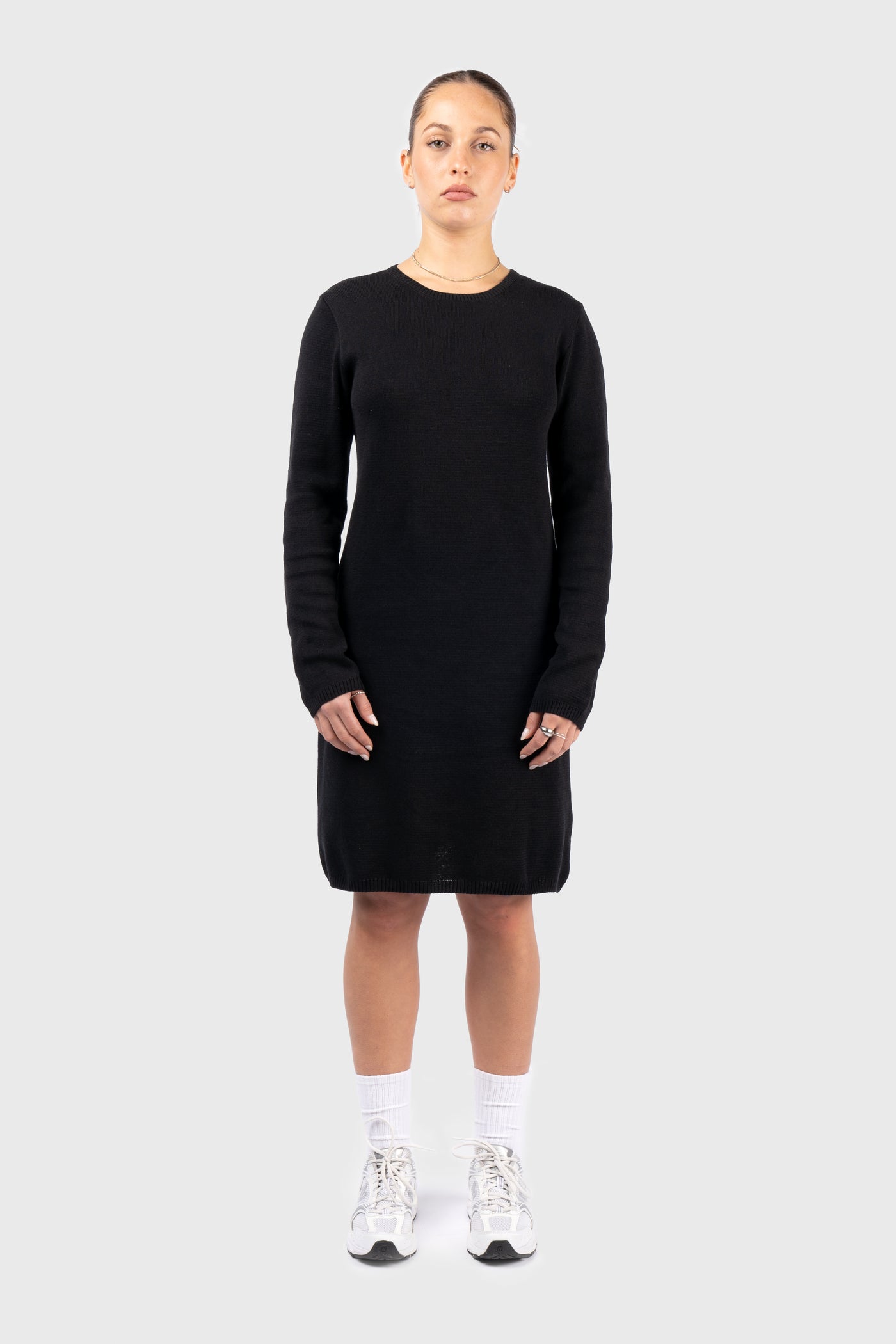 Long Sleeve Knit Mini Dress nu-in Long Sleeve Knit Mini Dress nu-in