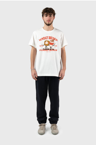 SUNDAY BRUNCH Roll-Up Sleeves T-shirt