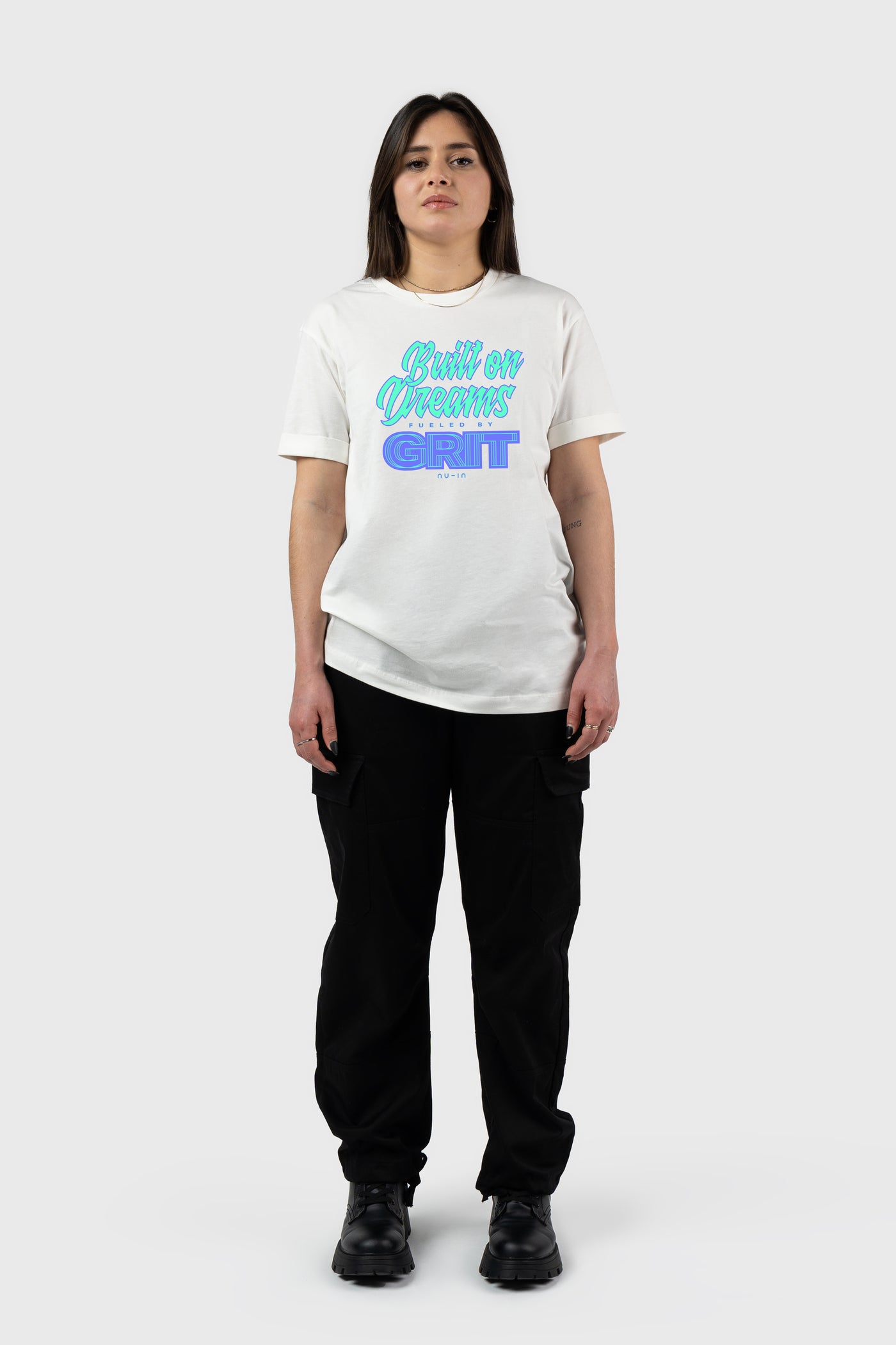 Built on Dreams Roll-up Sleeves T-shirt