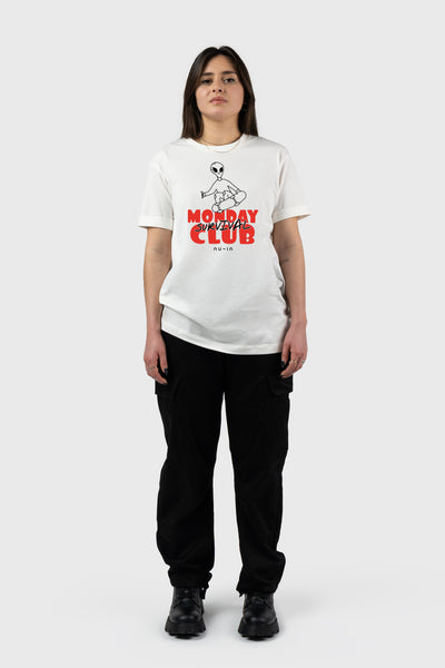 Monday Survival Club Roll-up Sleeves T-shirt