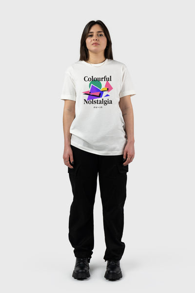 Colourful Nostalgia Roll-up Sleeves T-shirt