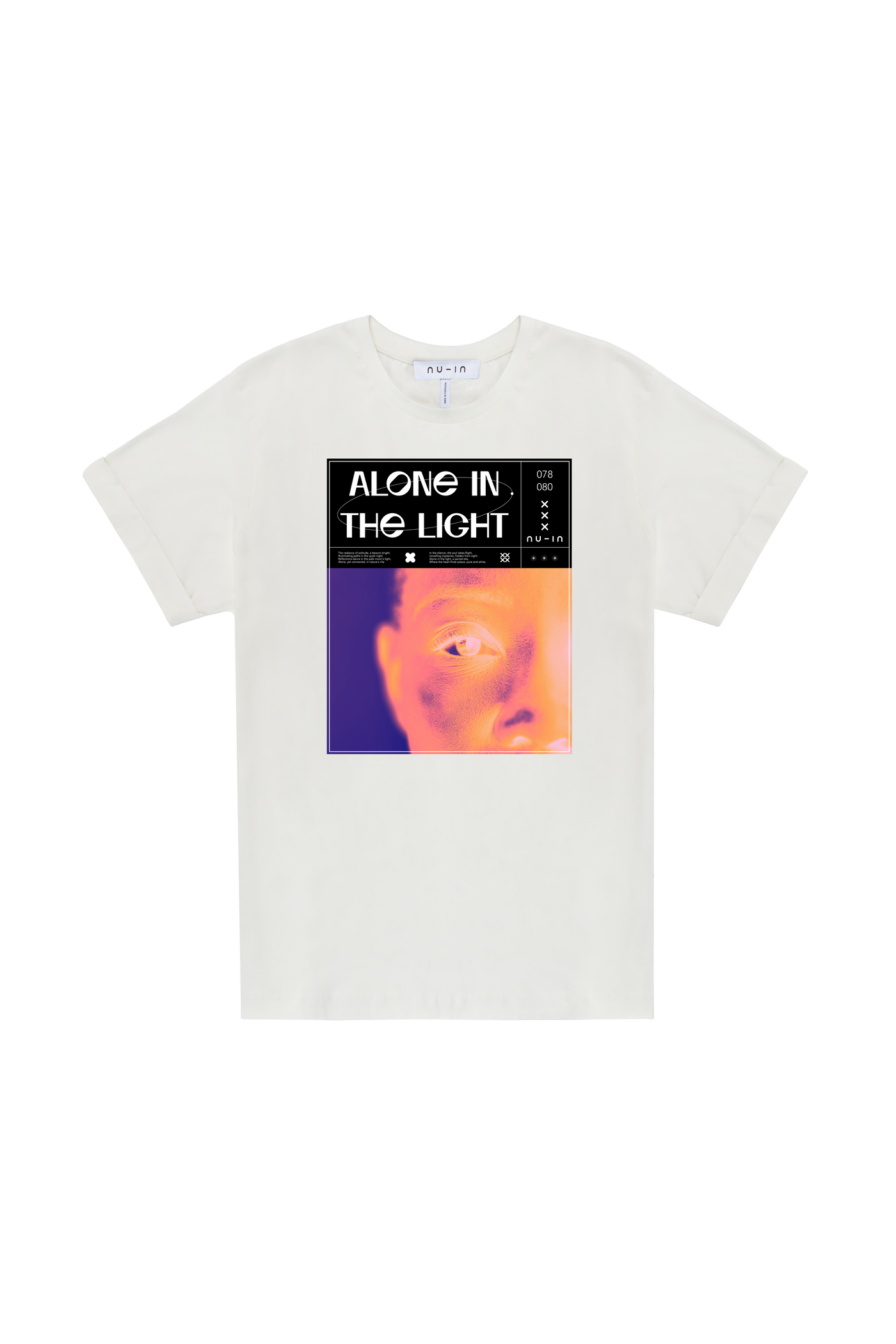 Alone in the light Roll-up Sleeves T-shirt