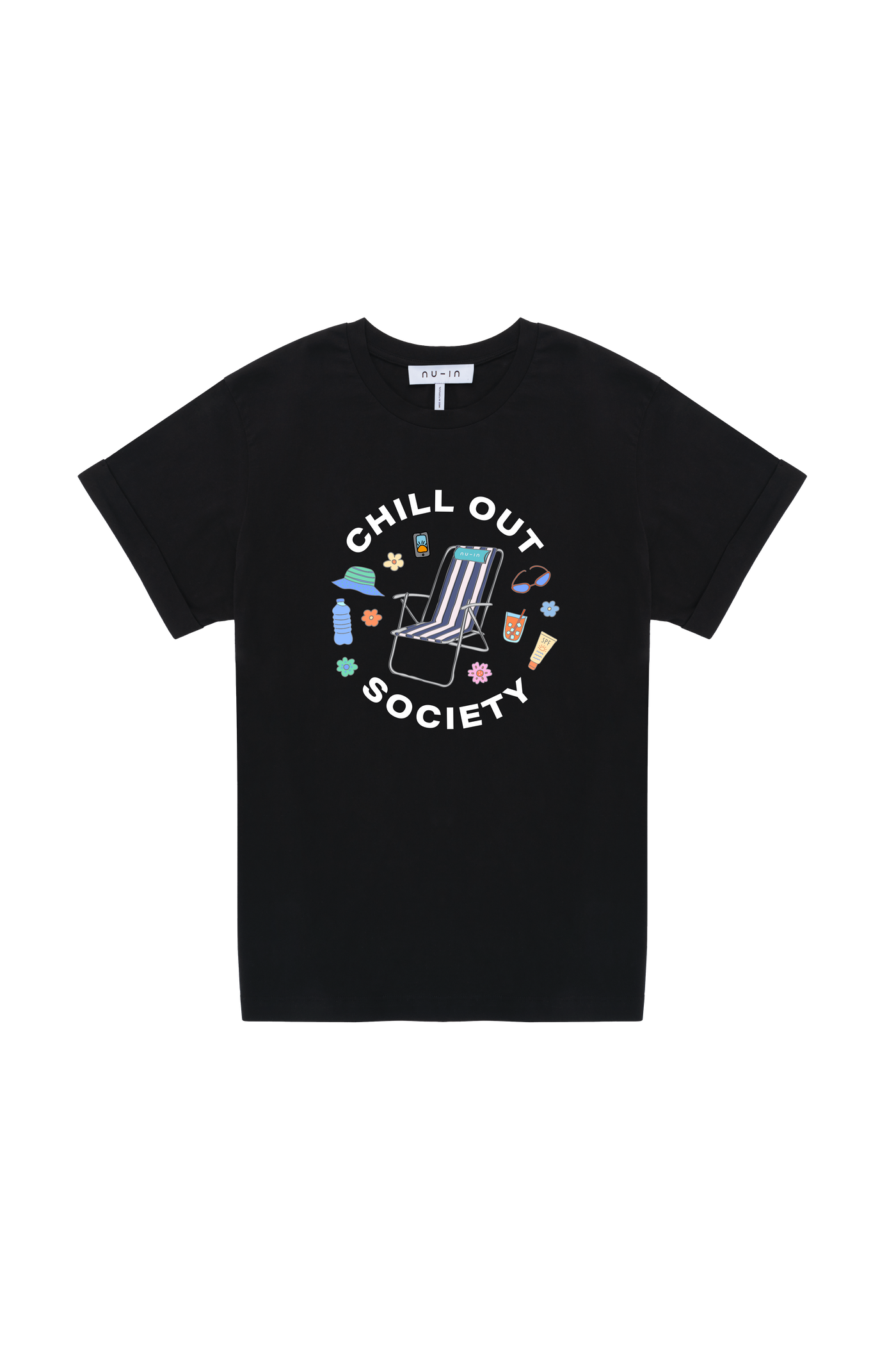 Chill Out Society Roll-Up Sleeves T-shirt