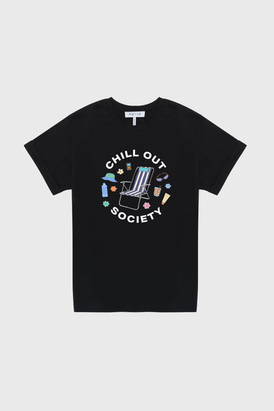 Chill Out Society Roll-Up Sleeves T-shirt