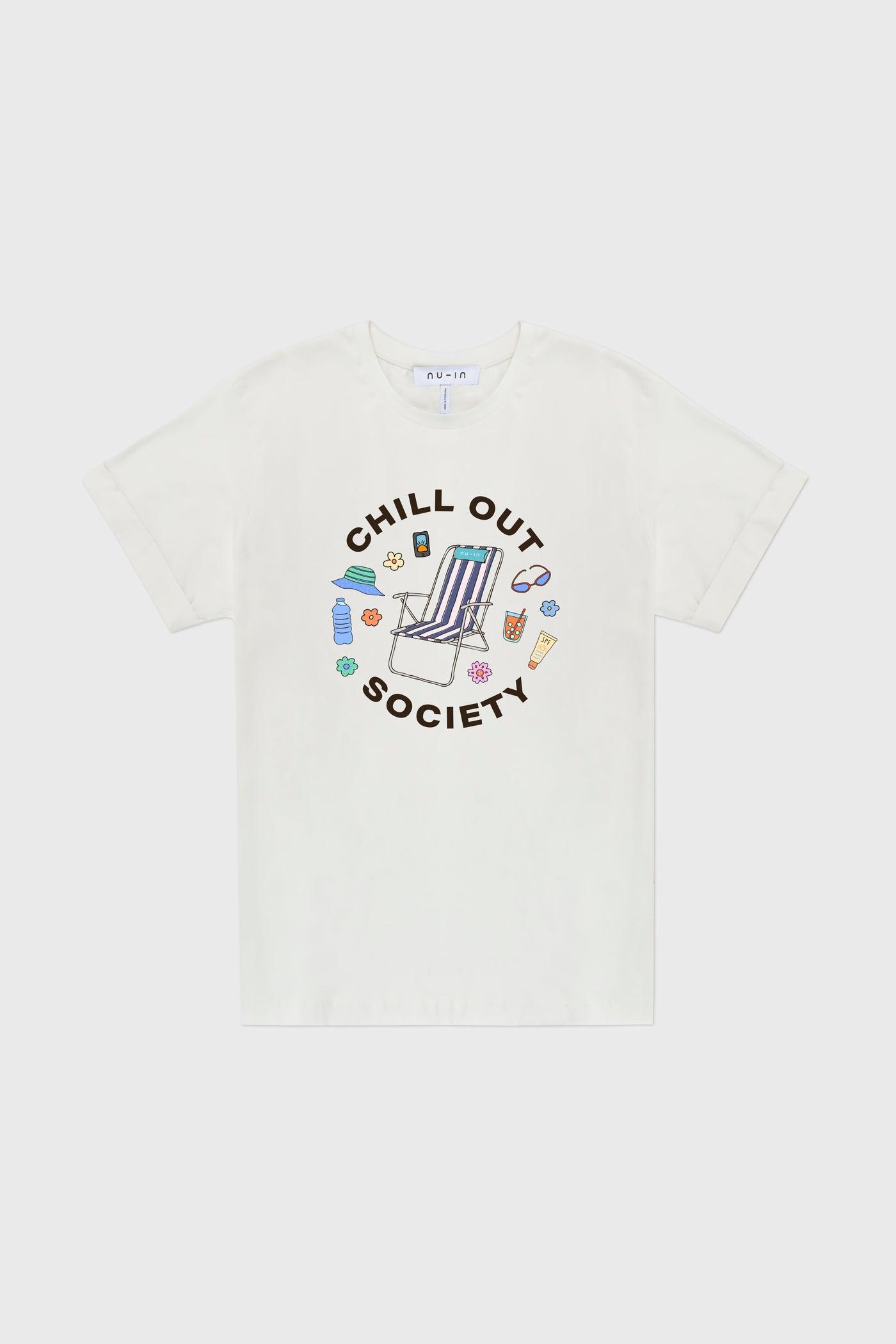 Chill Out Society Roll-up Sleeves T-shirt