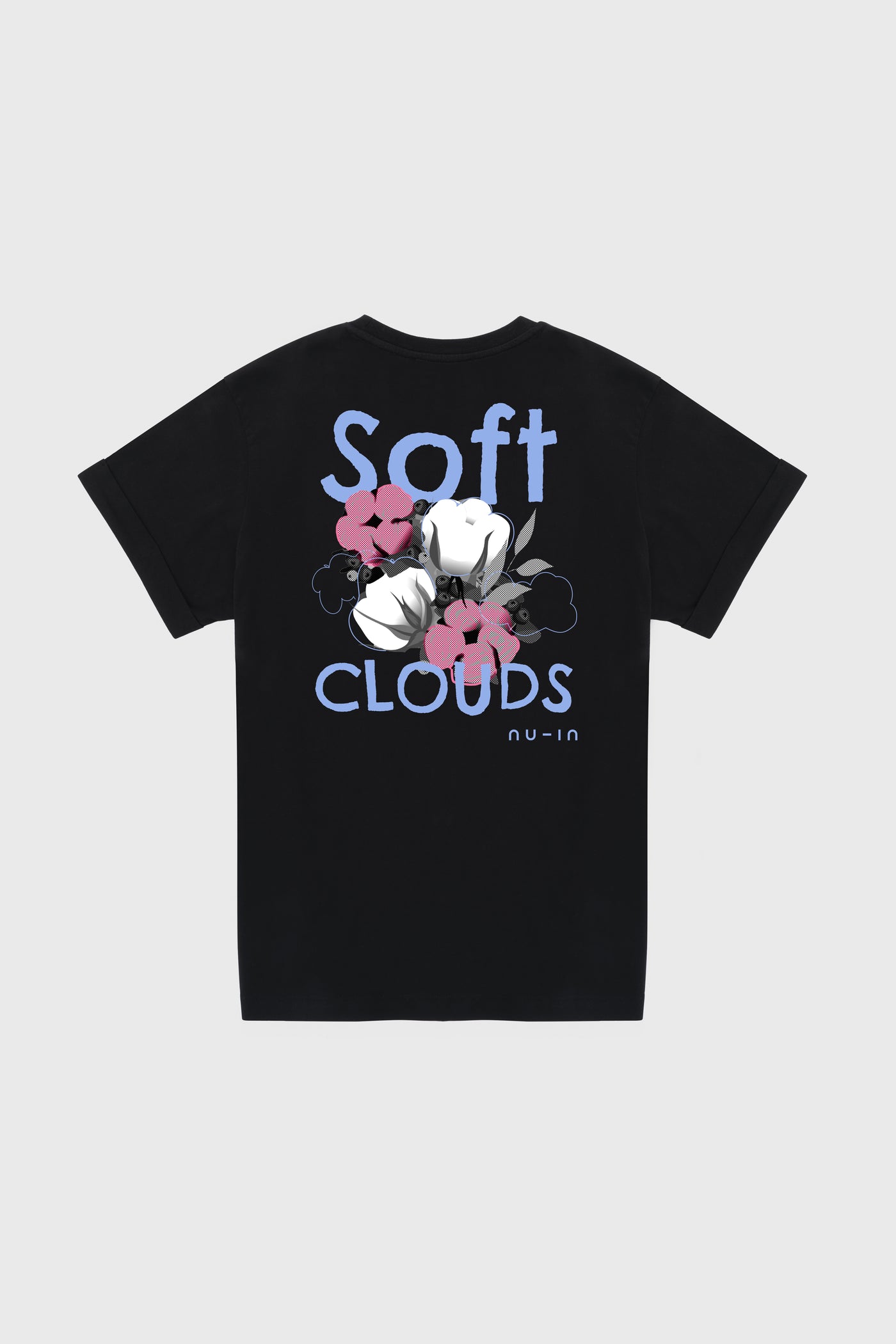 Soft Clouds Roll-Up Sleeves T-shirt