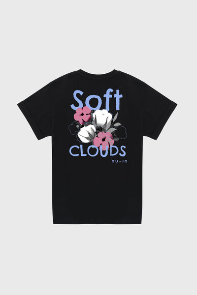Soft Clouds Roll-Up Sleeves T-shirt