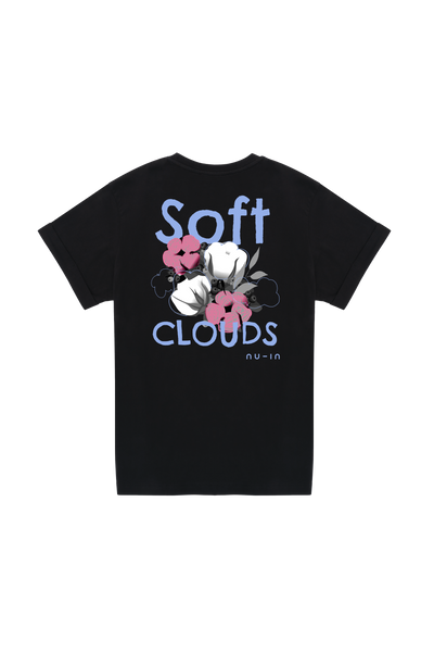 Soft Clouds Roll-Up Sleeves T-shirt