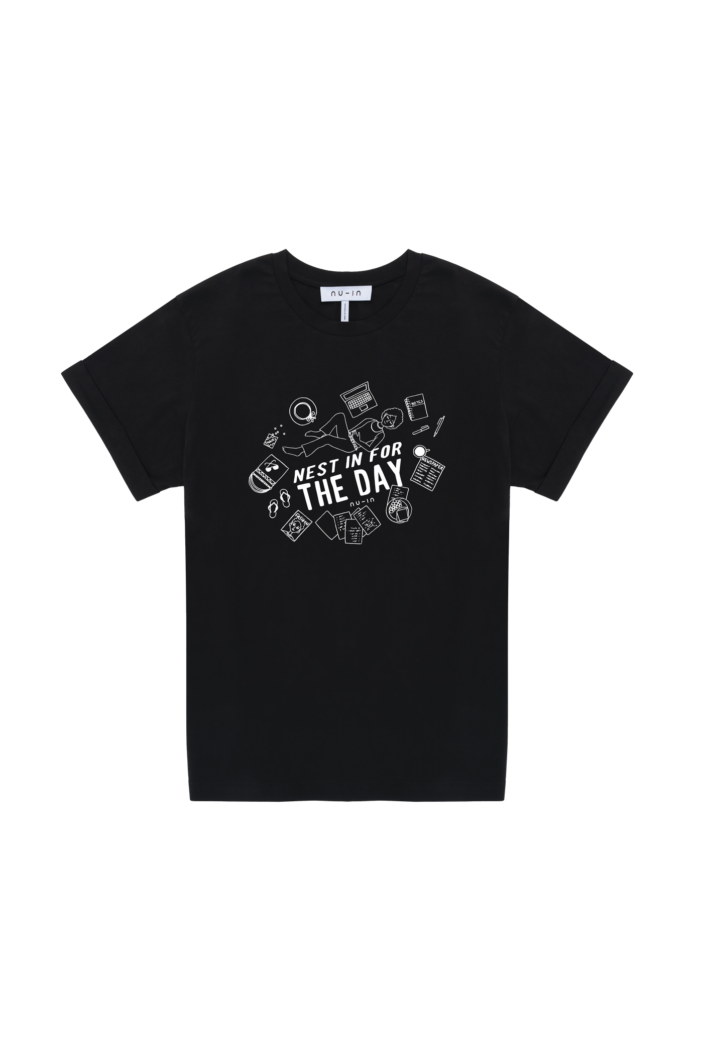 Day Off Roll-Up Sleeves T-shirt
