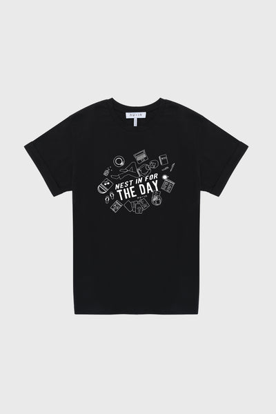 Day Off Roll-Up Sleeves T-shirt