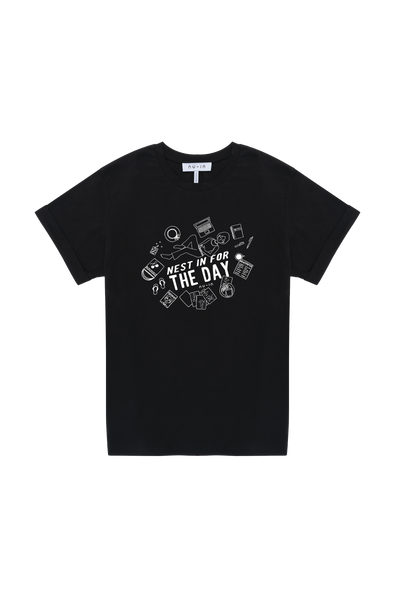 Day Off Roll-Up Sleeves T-shirt