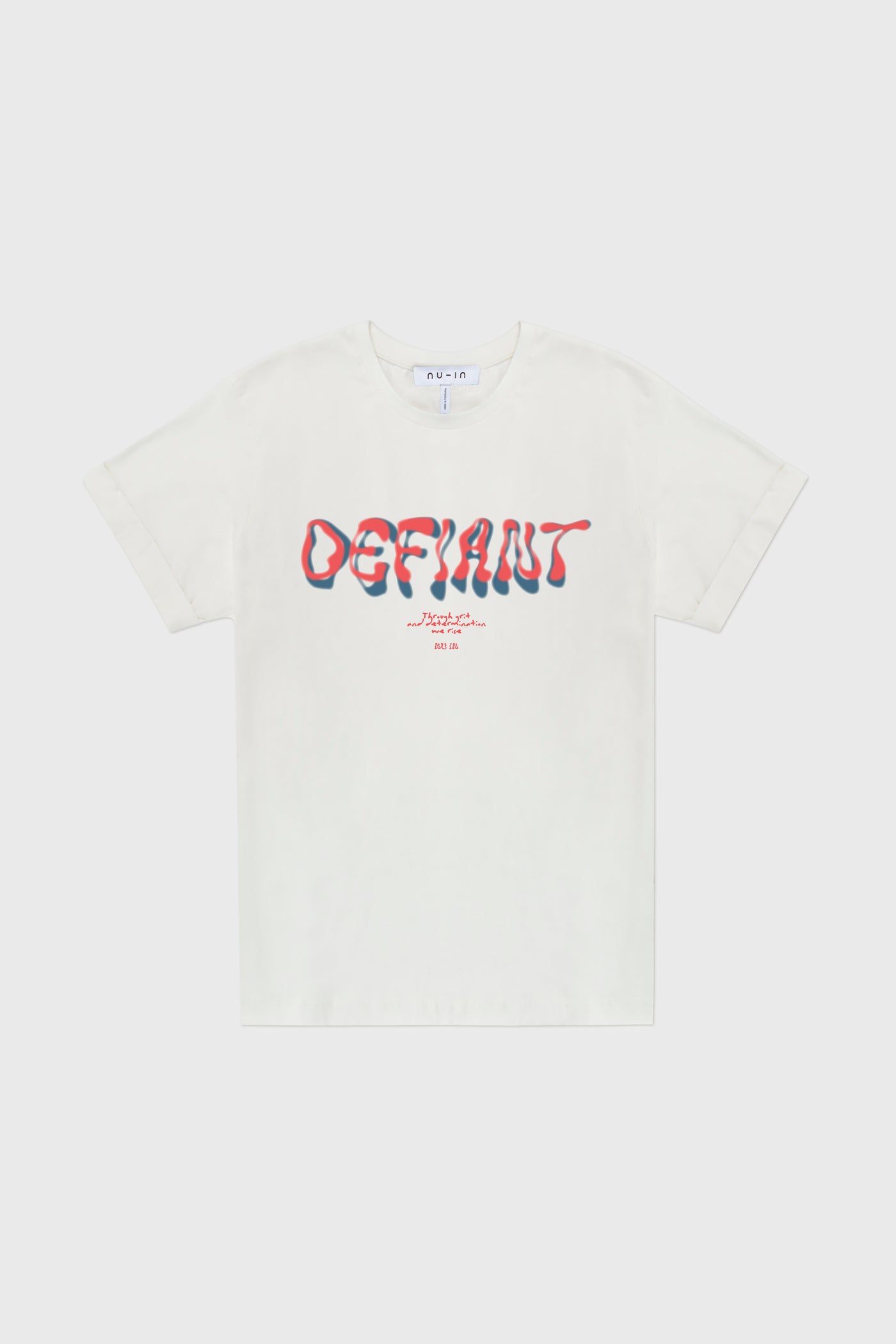 Defiant Determination Roll-up Sleeves T-shirt
