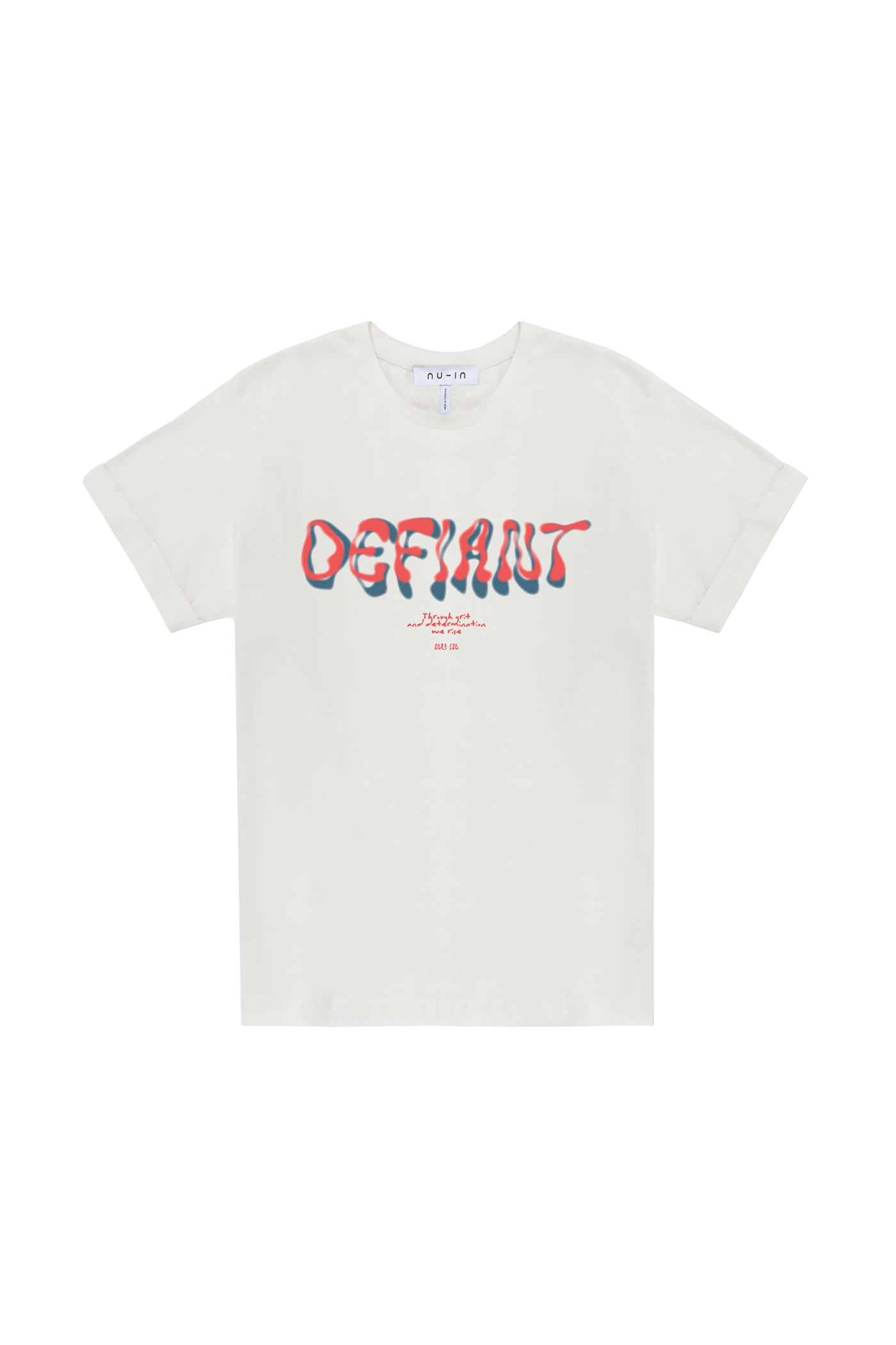Defiant Determination Roll-up Sleeves T-shirt