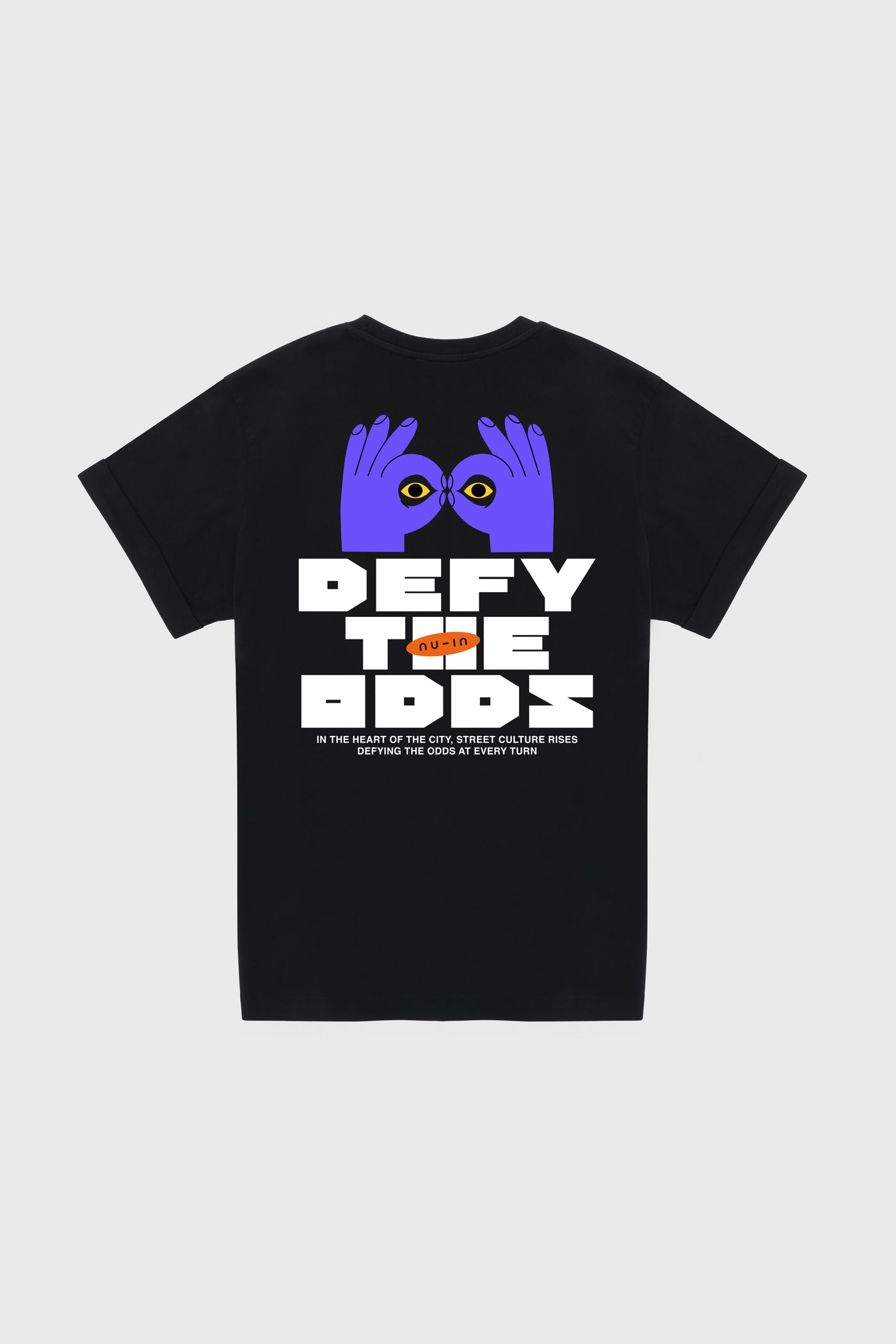 Defy the odds Roll-up Sleeves T-shirt