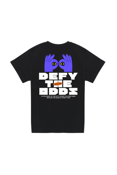 Defy the odds Roll-up Sleeves T-shirt