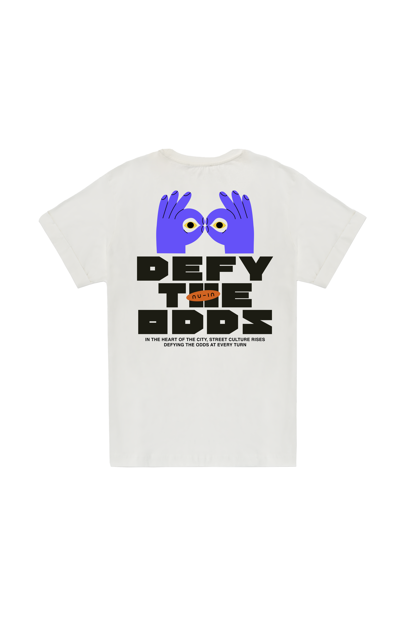 Defy the odds Roll-up Sleeves T-shirt