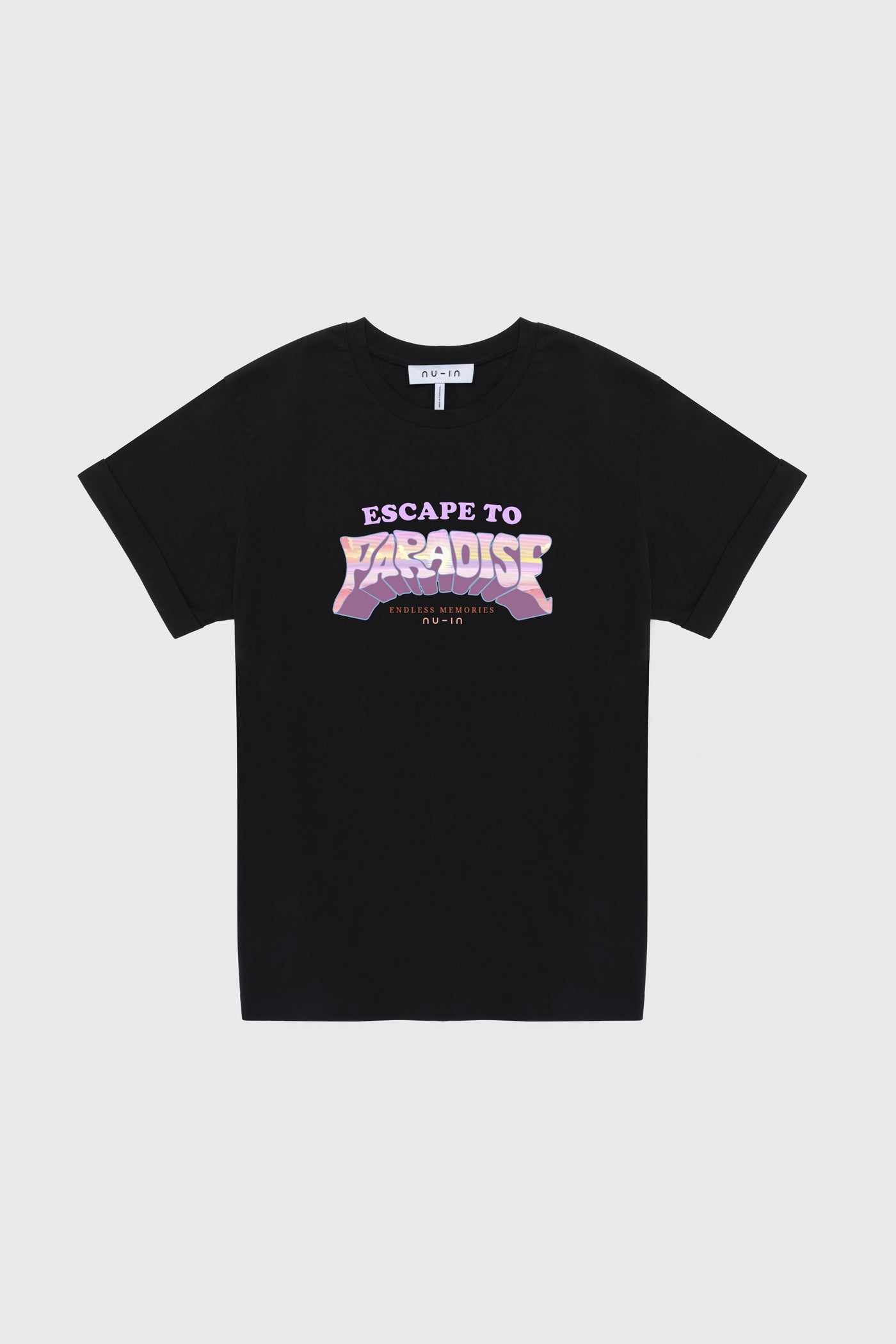 Escape to Paradise Roll-Up Sleeves T-shirt