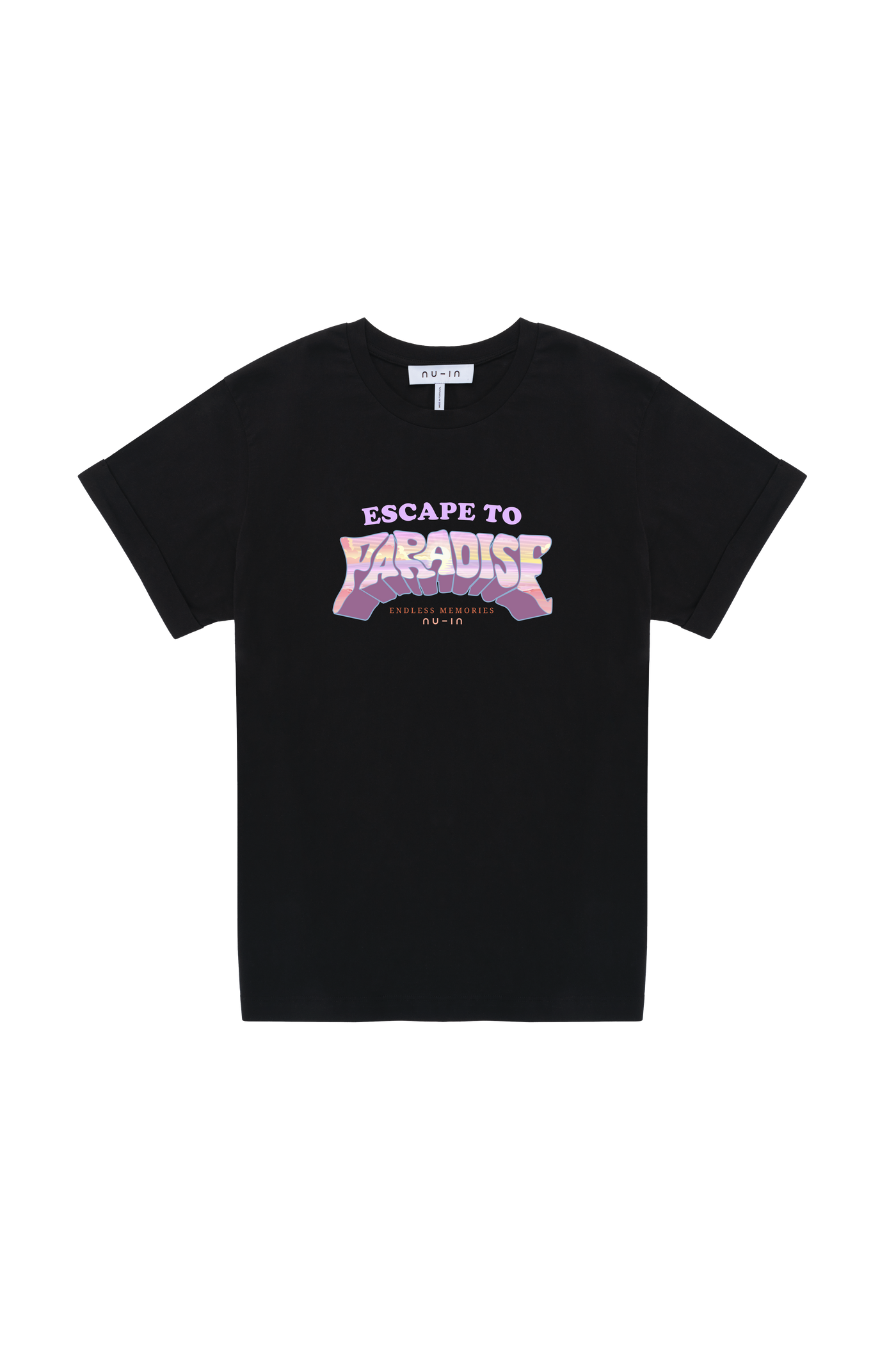 Escape to Paradise Roll-Up Sleeves T-shirt