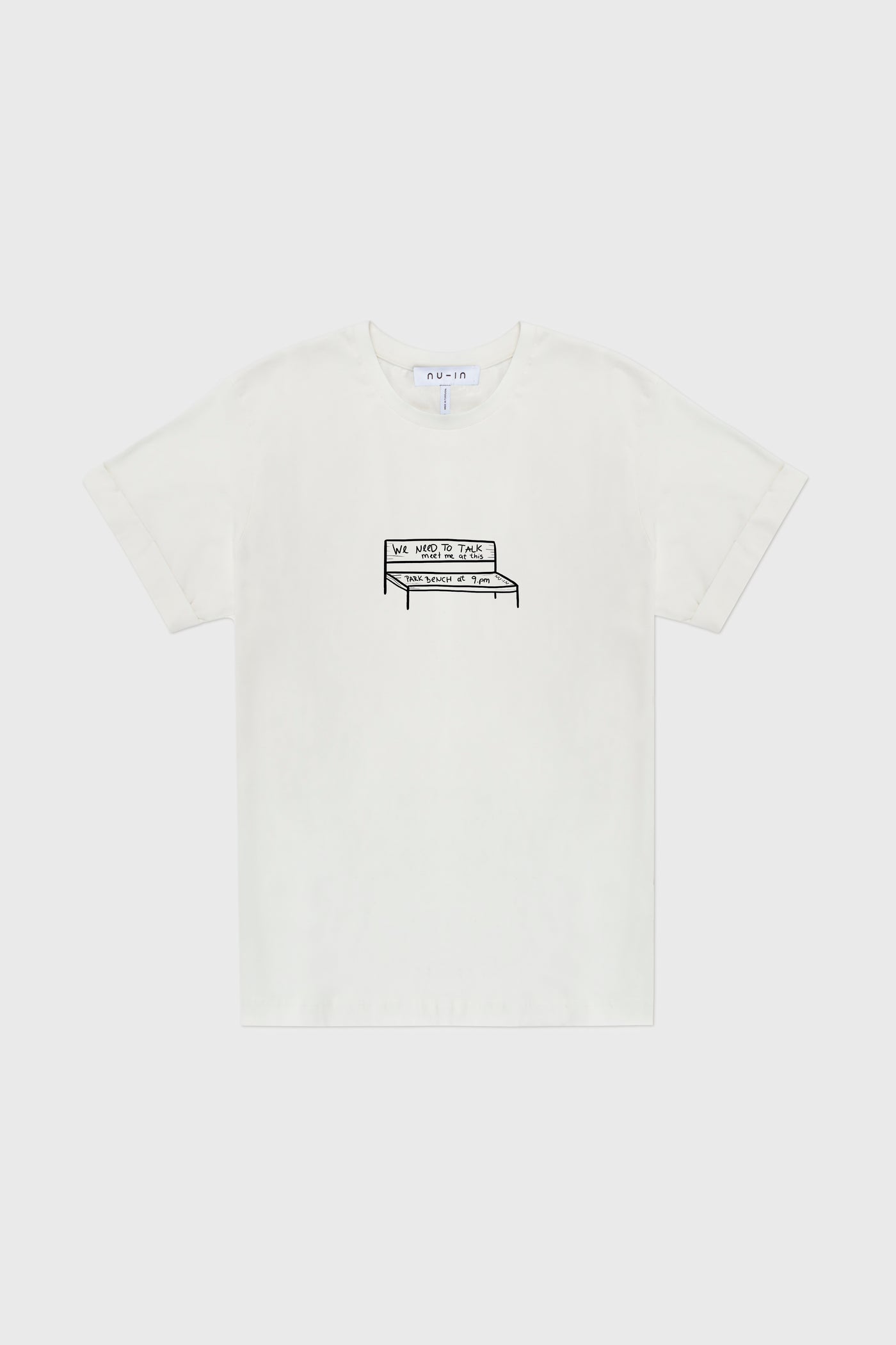 Meet Me At The Park Roll-up Sleeves T-shirt