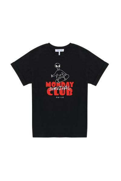 Monday Survival Club Roll-Up Sleeves T-shirt