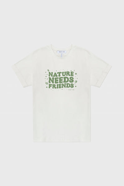 Nature Friends Roll-up Sleeves T-shirt