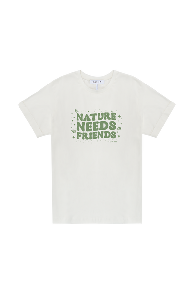 Nature Friends Roll-up Sleeves T-shirt