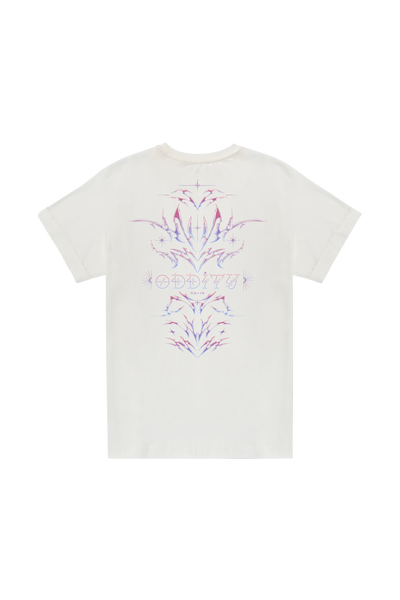 Oddity Blooms Roll-up Sleeves T-shirt