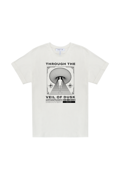 Through the veil of dusk Roll-up Sleeves T-shirt