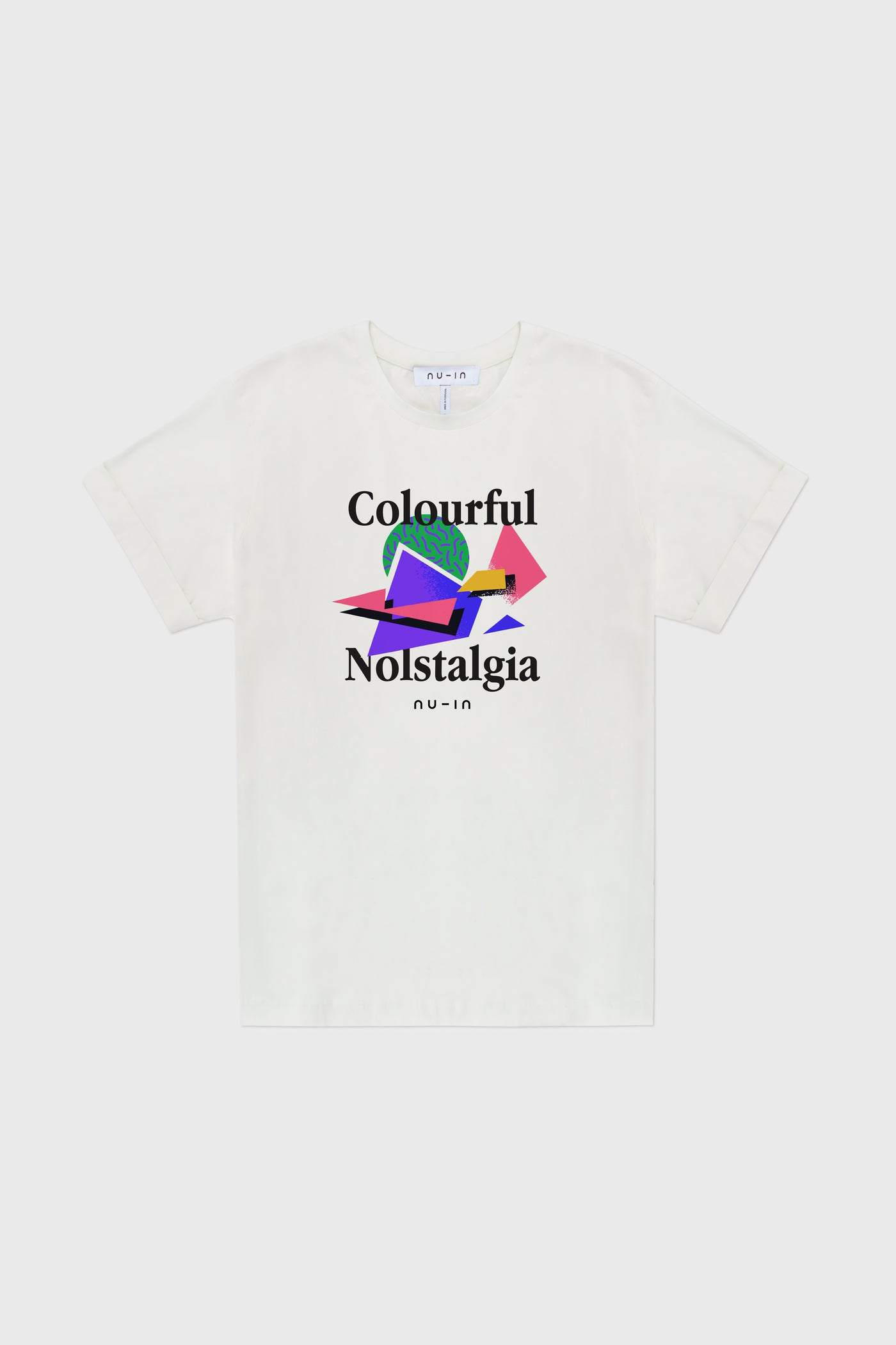 Colourful Nostalgia Roll-up Sleeves T-shirt