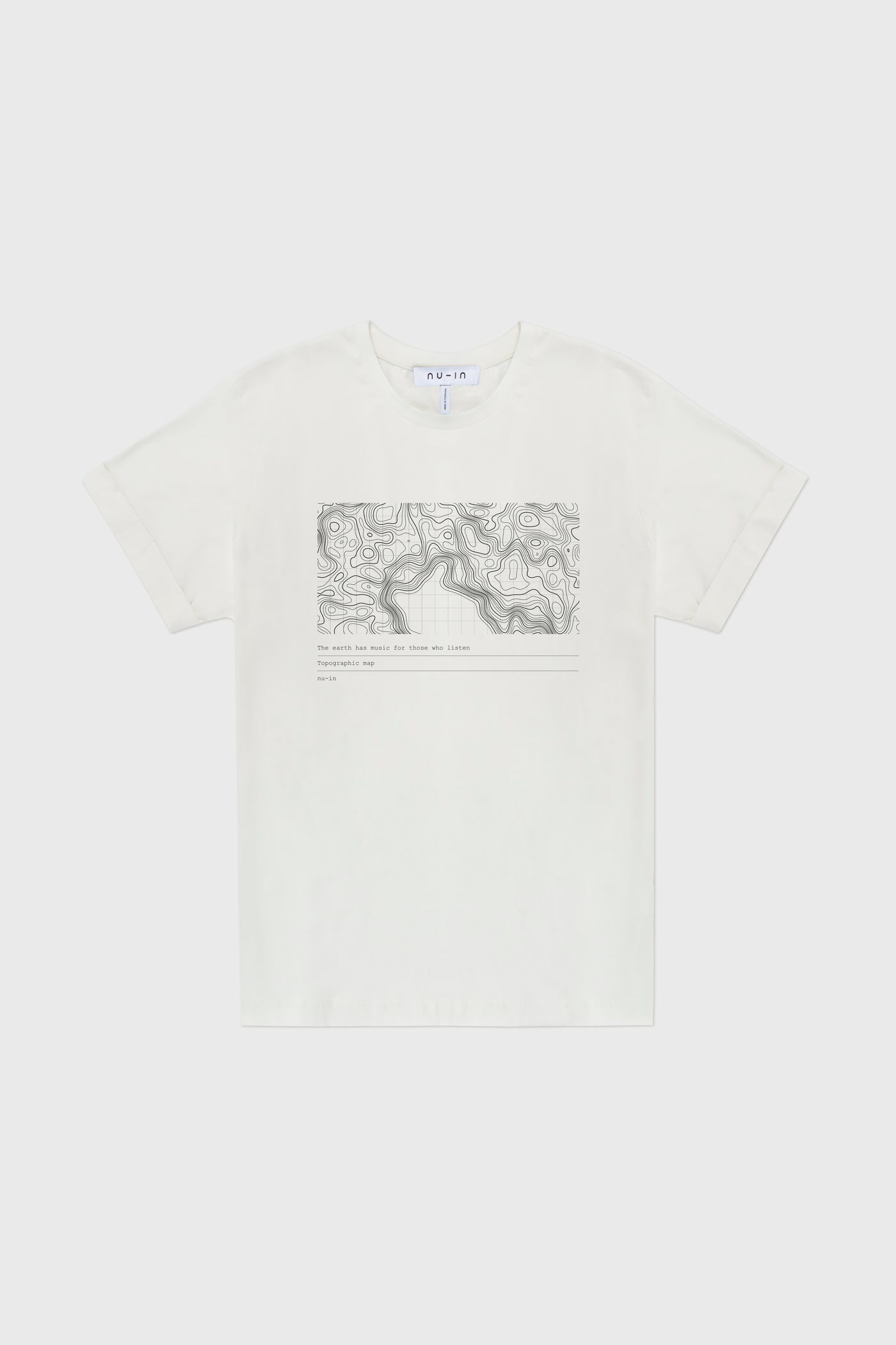Earthly Waves Roll-up Sleeves T-shirt