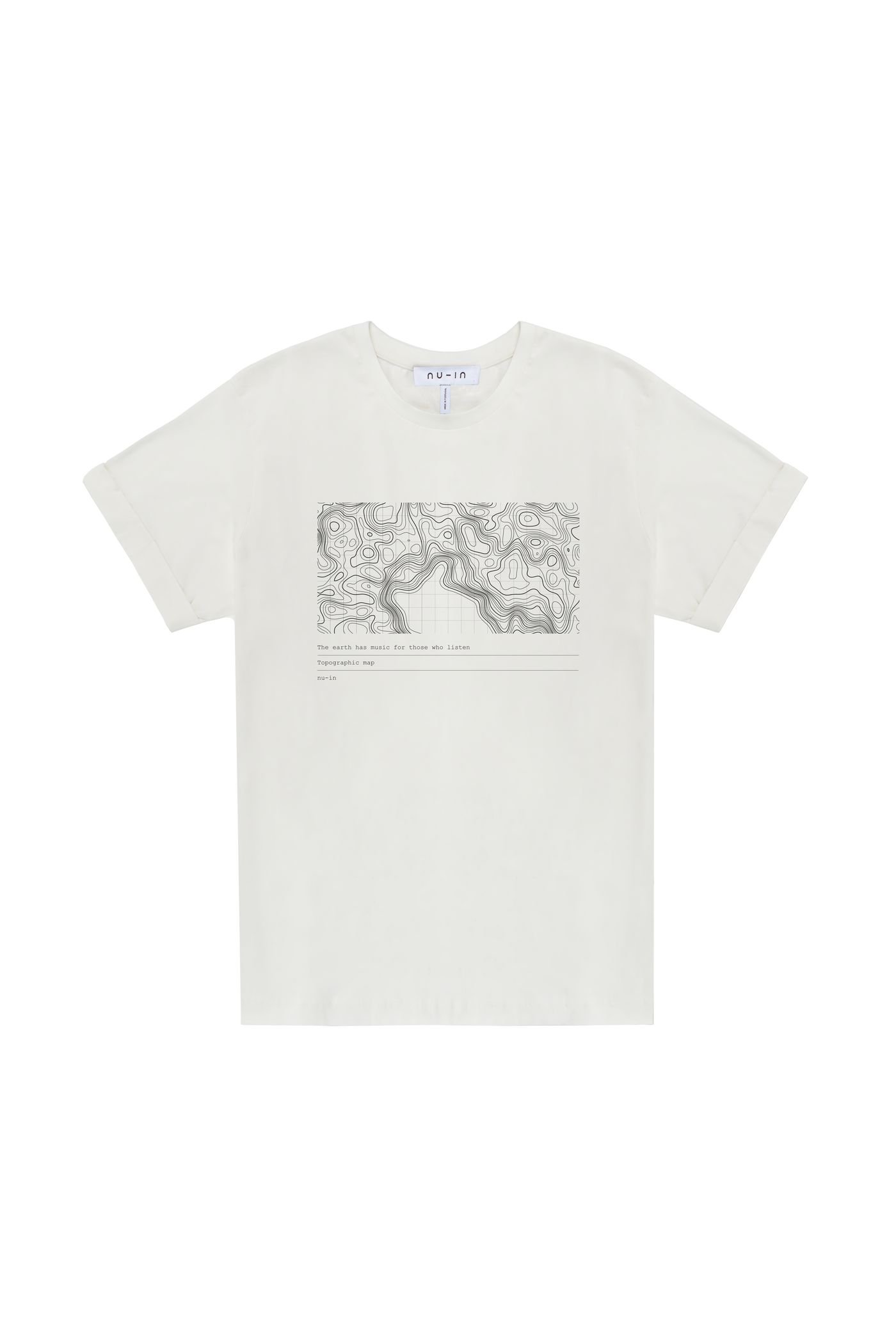 Earthly Waves Roll-up Sleeves T-shirt