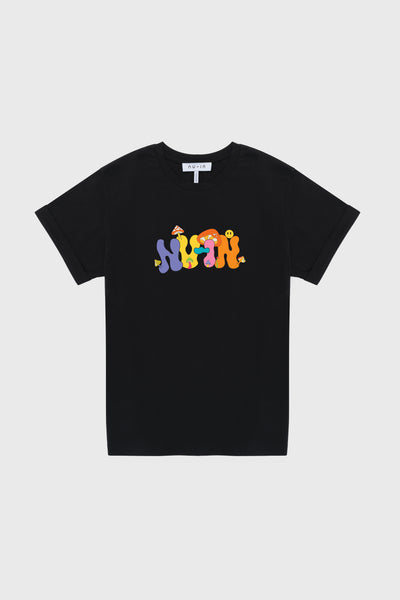 Forest Fractals Roll-Up Sleeves T-shirt