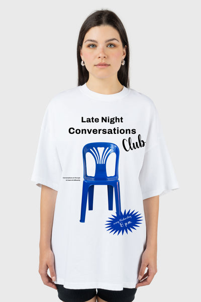 Late Night Convos Super Oversized T-Shirt