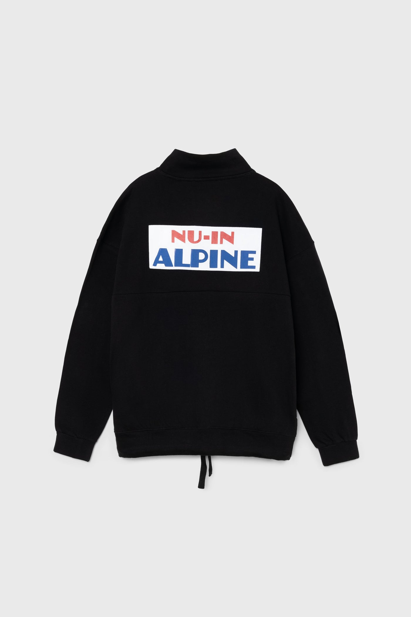 Alpine Print High Neck Fleece Pullover