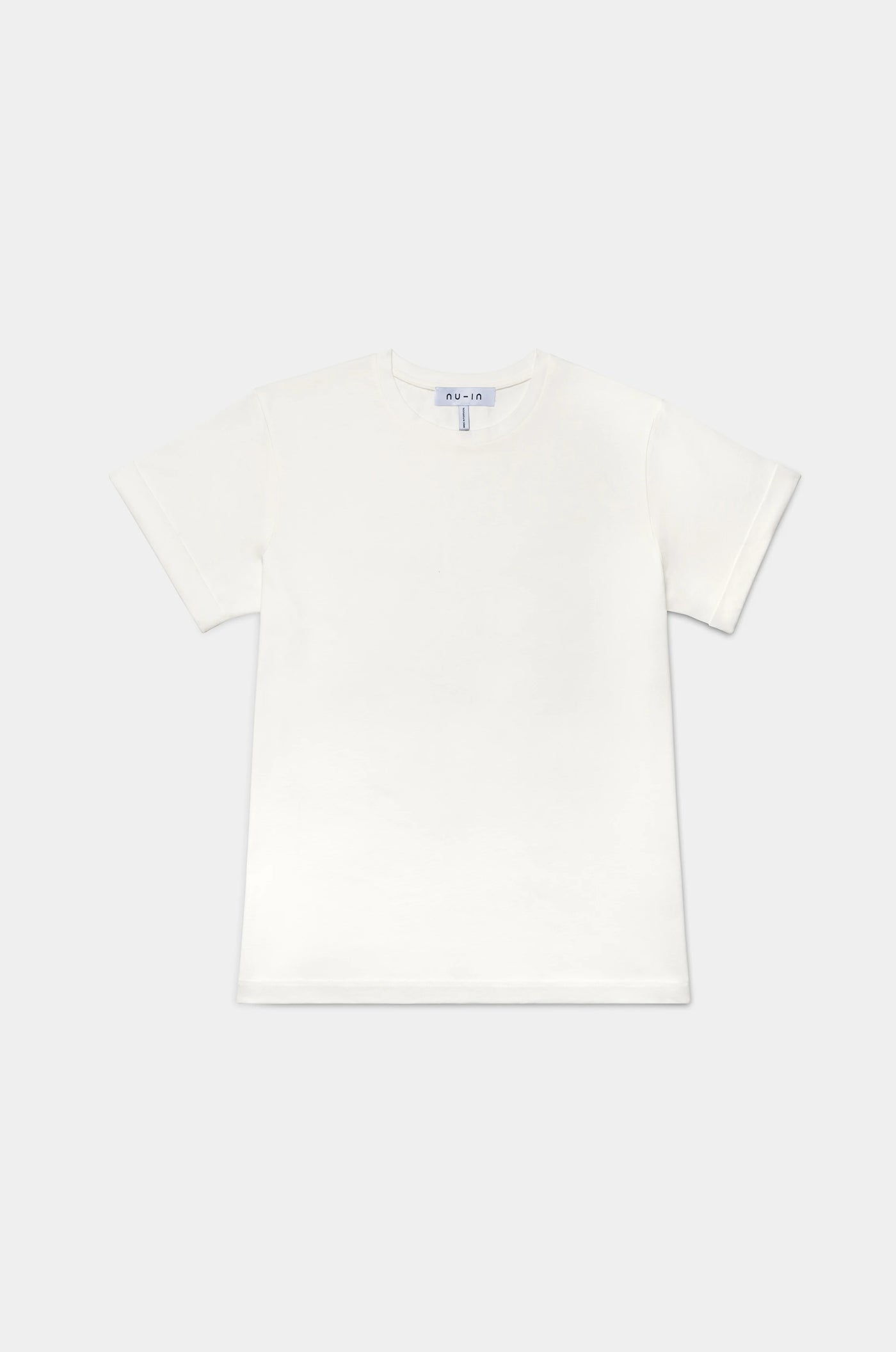 Fold Up Sleeves Crew Neck T-shirt