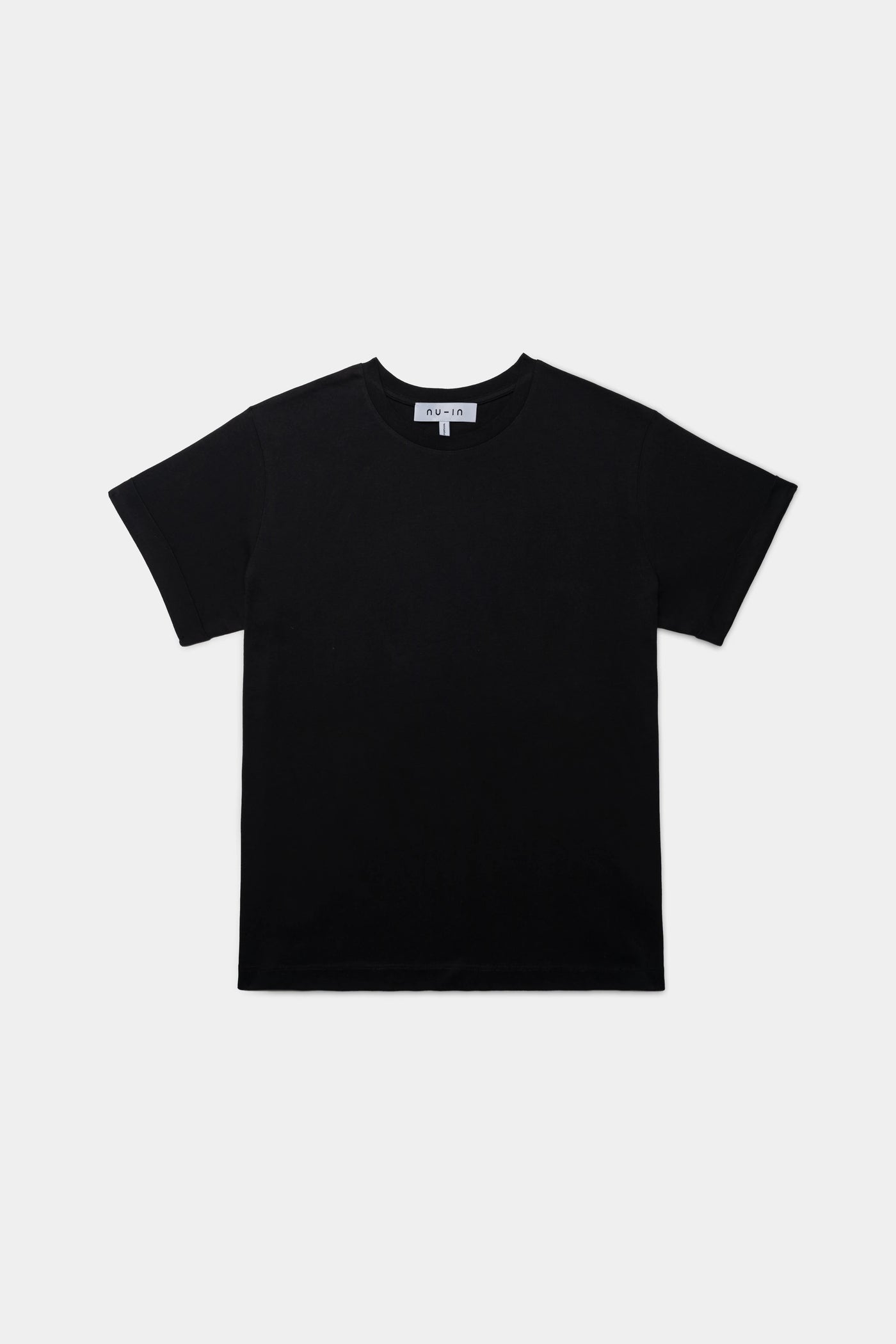 Fold Up Sleeves Crew Neck T-shirt
