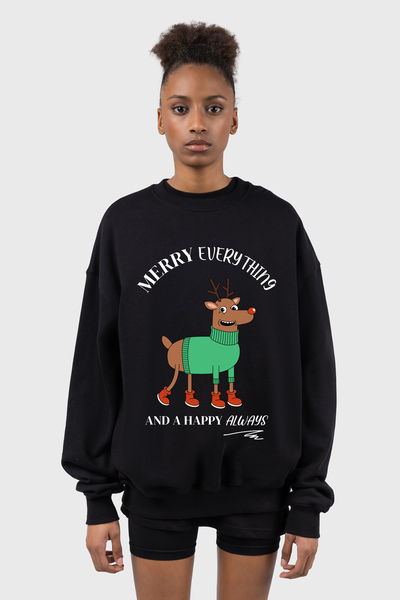 Merry Everything Super Oversized Sweatshirt