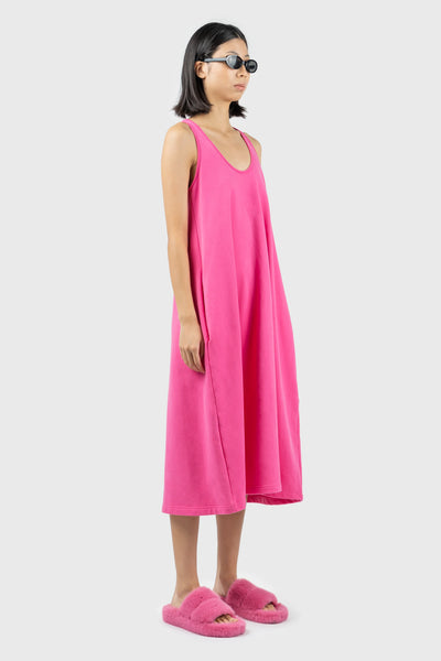 Pink Heavyweight Jersey Dress
