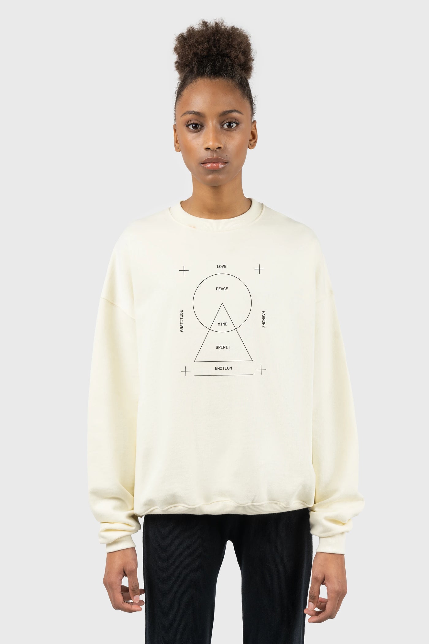 Emotion Print Super Oversized Fit Sweatshirt