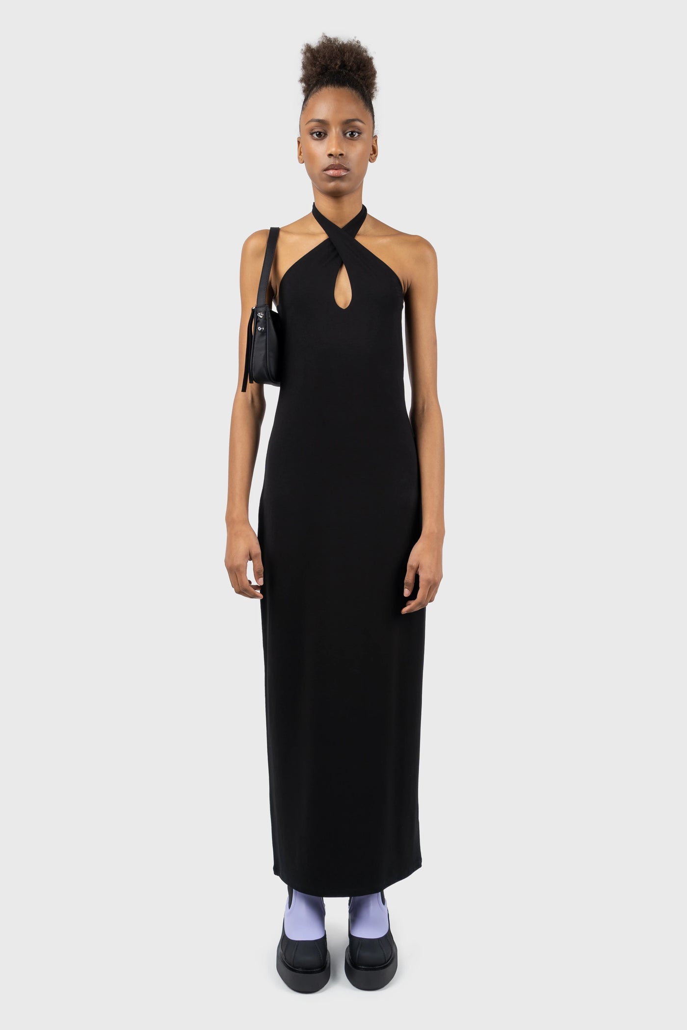Halter neck jersey dress best sale