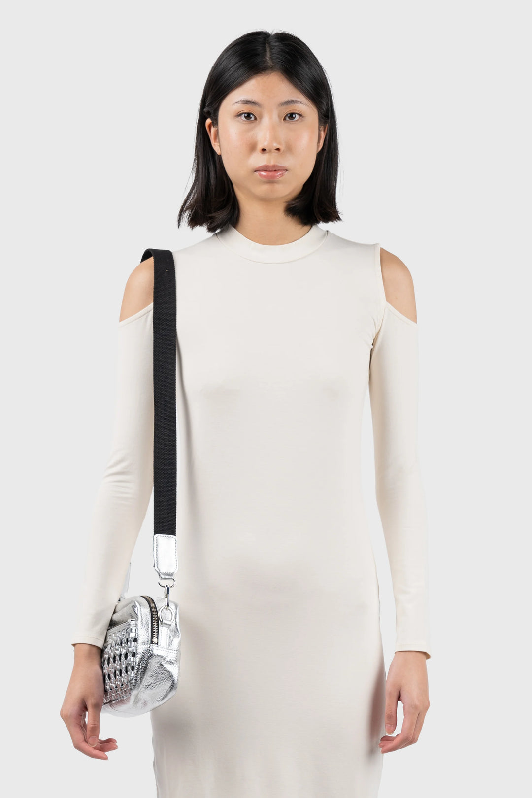 Ecru Midi Dress | Jersey | nu-in