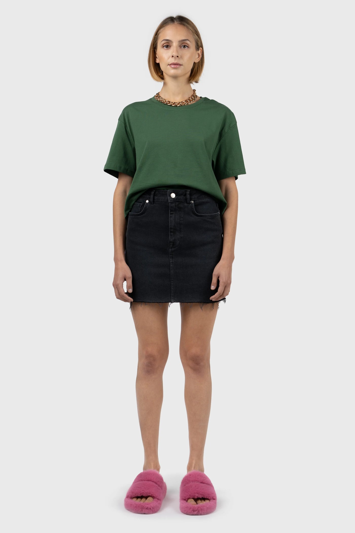 Oversize Dropped Shoulders Cropped T-Shirt