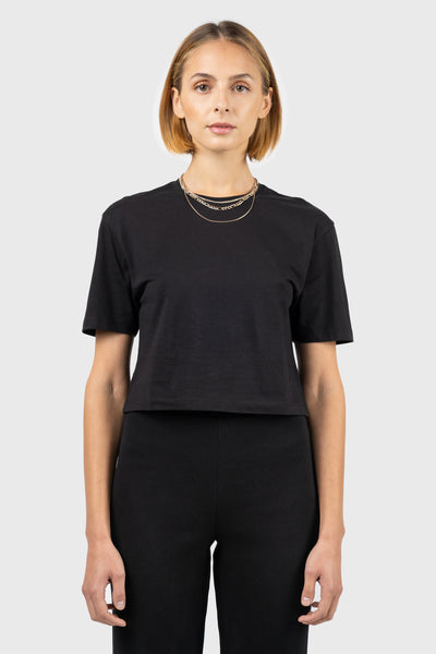 Oversize Dropped Shoulders Cropped T-Shirt