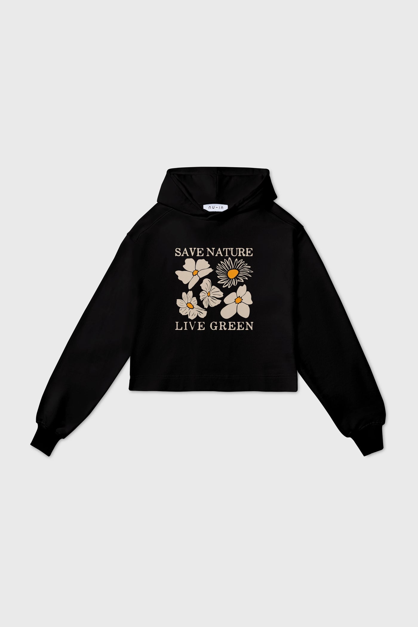 Save Nature Cropped Hoodie