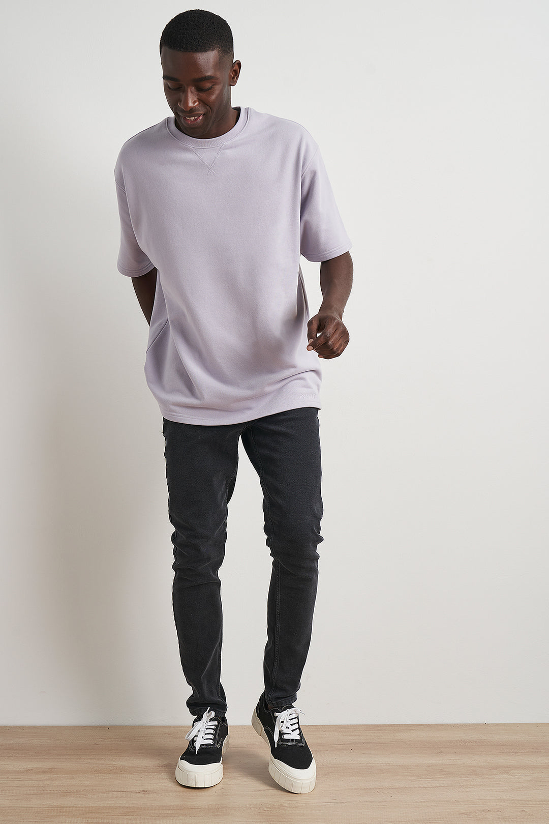 100% Recycled Short Sleeve Oversized Sweatshirt – nu-in