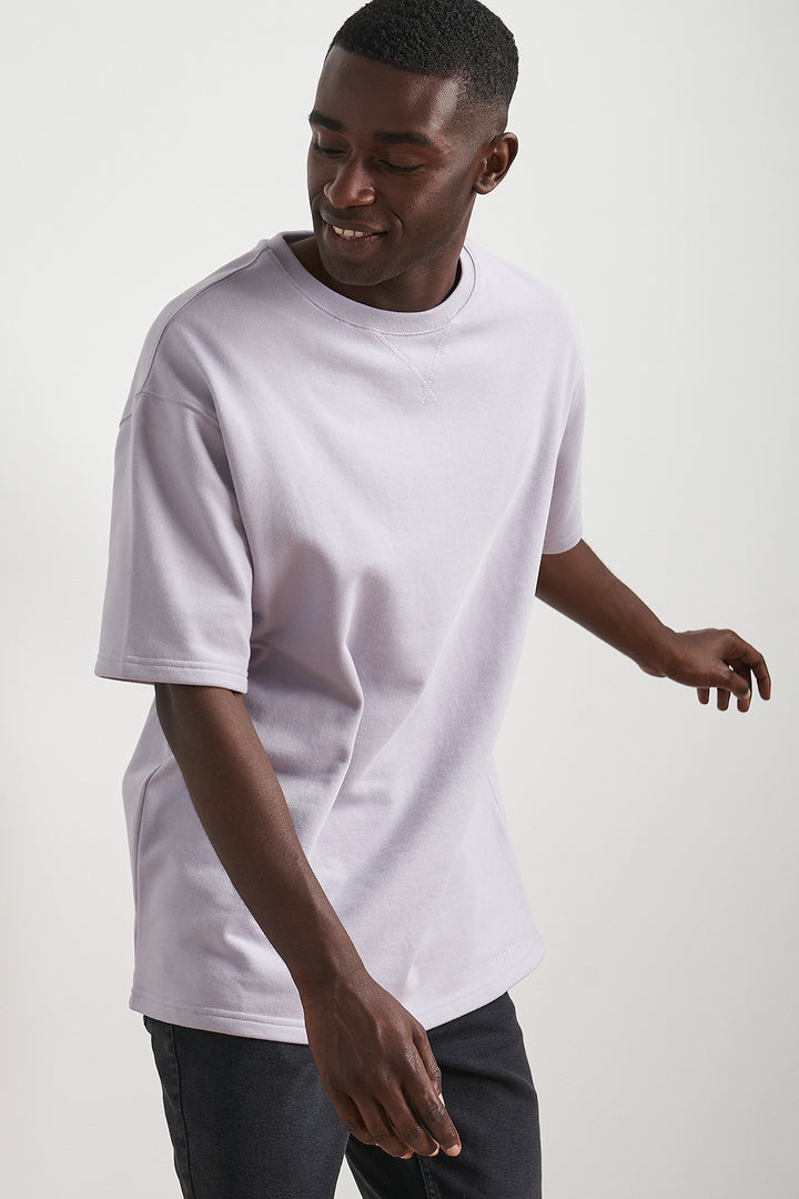 100% Recycled Short Sleeve Oversized Sweatshirt – nu-in