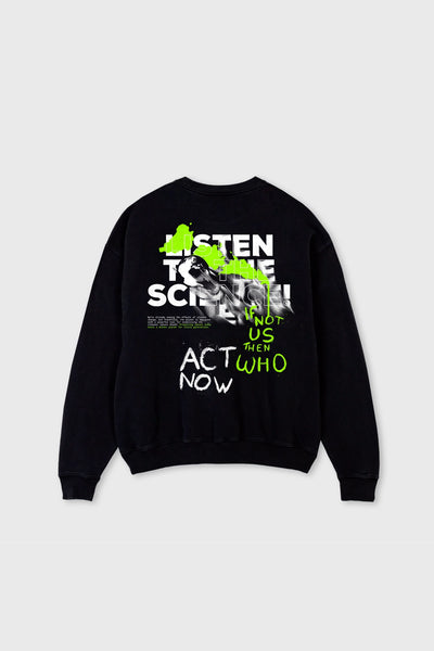 Listen To The Science Super Oversized Sweatshirt